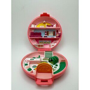 Vintage Bluebird 1989 Polly Pocket Buttons' Animal Hospital Compact ONLY